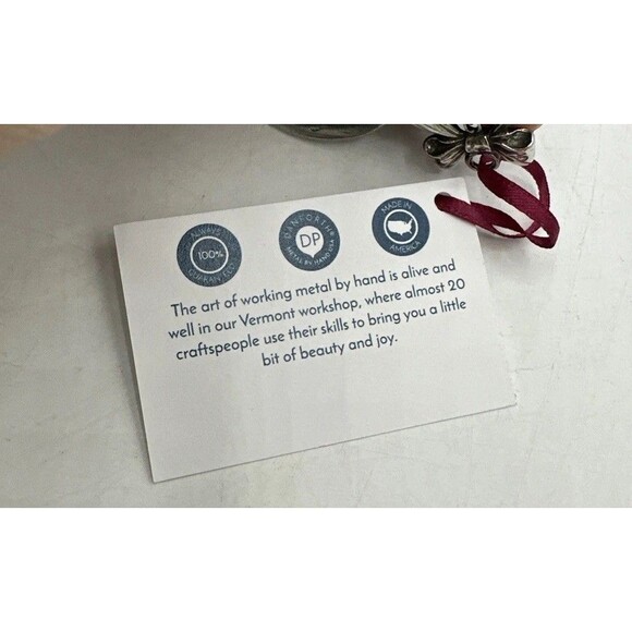 Danforth Pewter Maids A Milking 12 Days Of Christmas Ornament Silver Tone - Picture 10 of 16